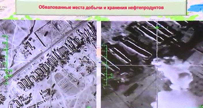 The sites of extraction and storage of oil products. Maximum available quality. (Still frames taken from the video posted by the Russian Defense Ministry on its official YouTube channel.) The sites of extraction and storage of oil products. Maximum available quality. (Still frames taken from the video posted by the Russian Defense Ministry on its official YouTube channel.)
